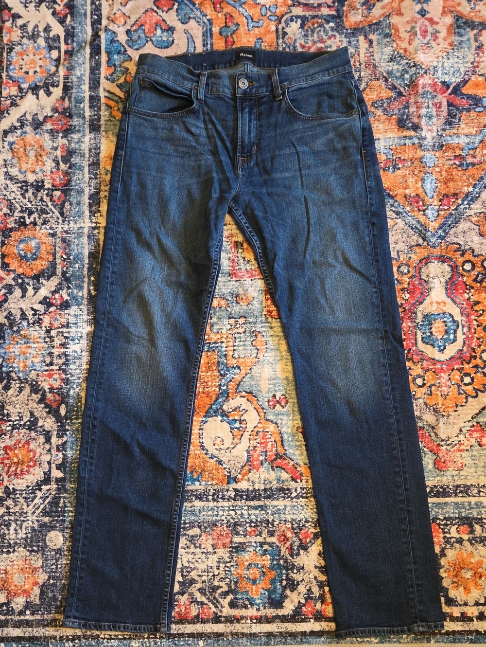 Hudson Byron Straight Dark Wash Jeans Men's 34X34